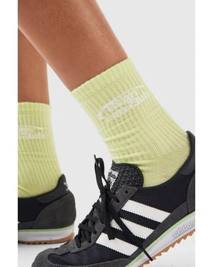DSGN Studio Run Club Embroidered Socks - Green