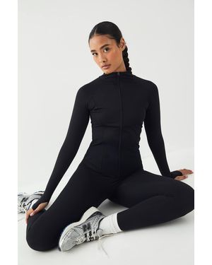 Boohoo Ultra Sculpt Zip Through Jacket - Black