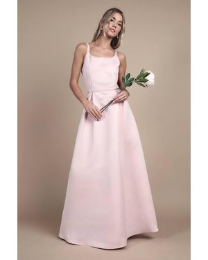 Coast Teen Structured Satin Full Skirted Bridesmaid Dress - White
