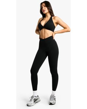 Boohoo Tall High Waist Premium Active Legging - Black