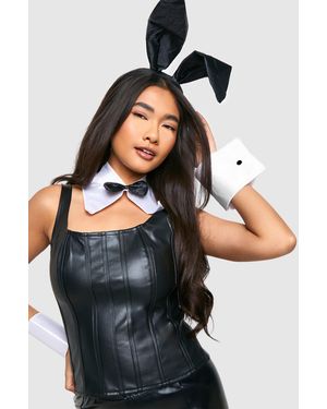 Boohoo Multipaquete De Halloween De Disfraces De Conejita - Negro