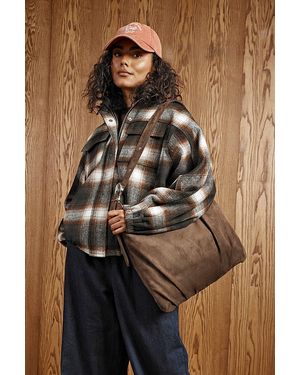 Boohoo Hardware Buckle Detail Tote Bag - Brown