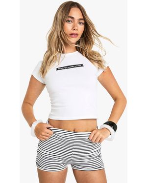 Boohoo Feeling Supersonic Printed Baby T-Shirt - White