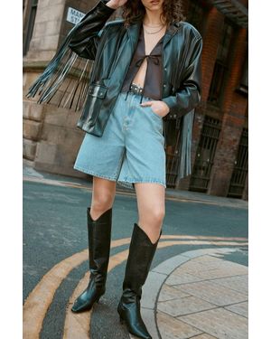 Nasty Gal Denim Jort - Green