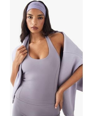 DSGN Studio Ultra Sculpt Halterneck Sports Top - Purple