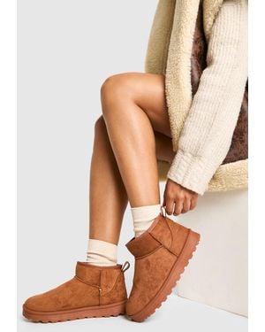 Boohoo Botas Cómodas Mini - Blanco