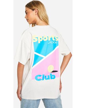 【boohoo】モンテカルロ Cigar Club Tシャツ Boohoo Oversized Monte Carlo Cigar Club T-Shirt in White