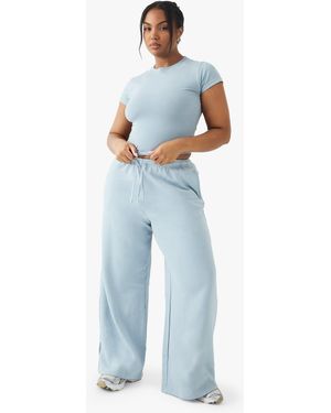 DSGN Studio Plus Embroidered Straight Leg Jogger - Blue
