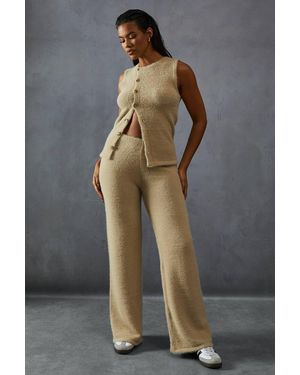 MissPap Eyelash Knit High Waisted Lounge Trouser - Gray