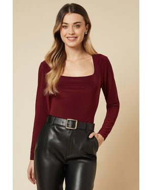 Dorothy Perkins Double Layer Slinky Top - Red