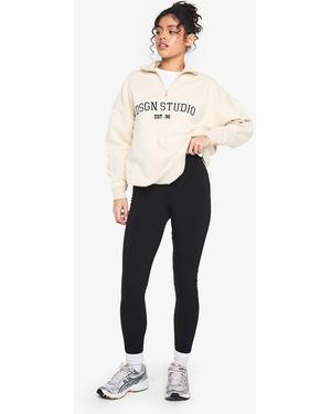 Boohoo Double Layer Modal Jersey Legging - Black