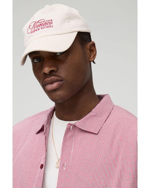 Boohoo Gorra Con Bordado Monaco - Rosa