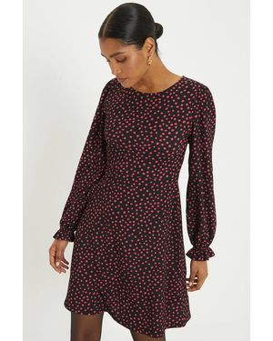 Dorothy Perkins Spot Mini Dress - Purple