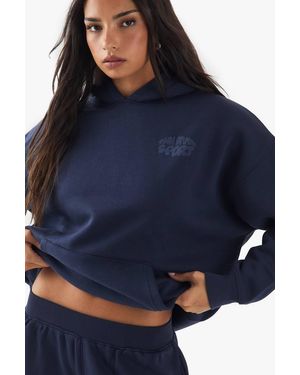 DSGN Studio Dsgn Sport Bubble Print Oversized Hoodie - Blue