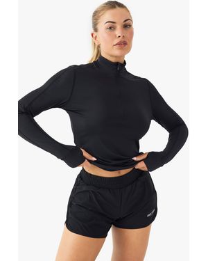 DSGN Studio Sport Half Zip Loose Fit Sports Top - Blue