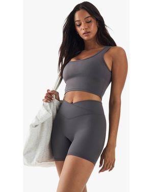 DSGN Studio Ultra Sculpt Wrap Waist Cycling Short - Gray