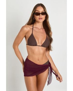 Boohoo Mini Beach Sarong - Rojo