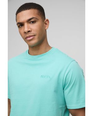 Boohoo Regular Fit Crew Neck T-Shirt - Blue