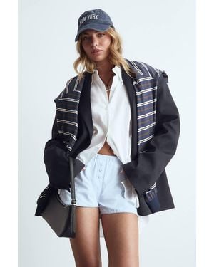 Boohoo Button Detail Shorts - White