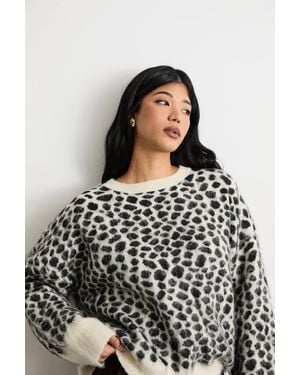 Warehouse Deer Jacquard Knit Sweater - Multicolor