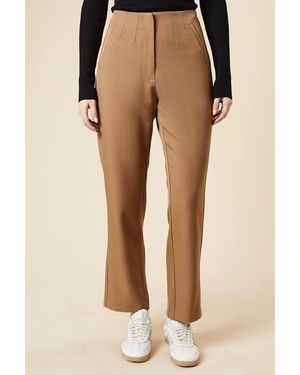 Dorothy Perkins Straight Ankle Grazer Trouser - Natural