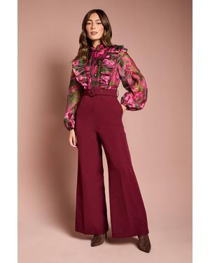 Coast Organza Blouse Jumpsuit - Red