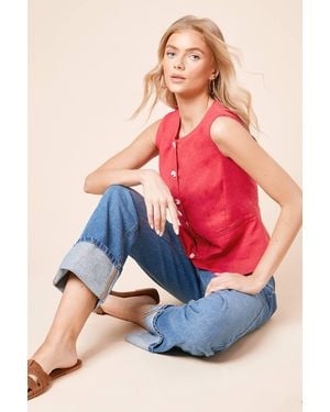 Dorothy Perkins Tailored Horn Button Jacket - Pink