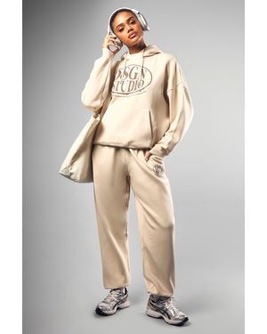 DSGN Studio Dsgn Studio Slogan Hooded Tracksuit - White