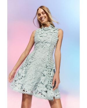 Coast The Collector Applique Lace Mini Dress - White