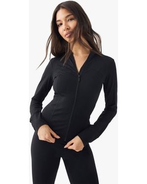 DSGN Studio Sports Ultra Sculpt Zip Through Hooded Jacket - Blue