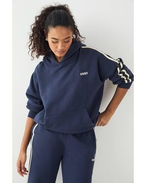 DSGN Studio Side Stripe Oversized Hoodie - Blue