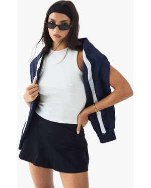 DSGN Studio Ultra Sculpt Wrap Waist Tennis Skirt With Built - Blue