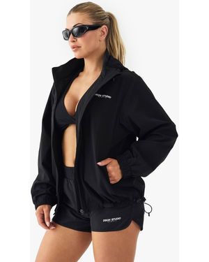 Boohoo Sport Zip Through Sports Jacket - Blue