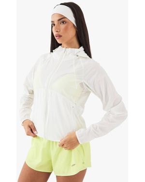 DSGN Studio Light Weight Mesh Panel Running Jacket - White