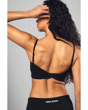 DSGN Studio Sports Ultra Sculpt Cross Back Sports Bra - Black