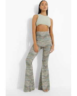 Boohoo Abstract Print Flare - Blue