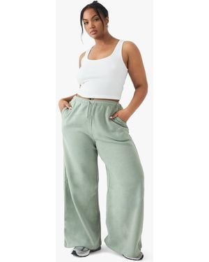 DSGN Studio Plus Embroidered Straight Leg Jogger - Green
