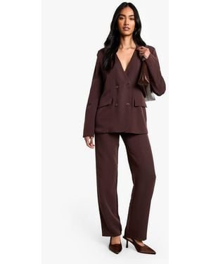 Boohoo Tailored Straight Leg Pants