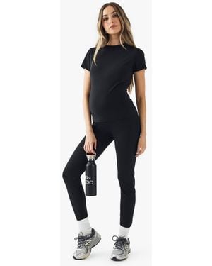 Boohoo Maternity Supersoft Sculpt Bump Support Legging - Black