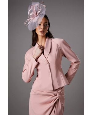 Coast Cross Over Princess Seam Jacket - Pink