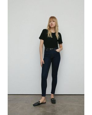 Warehouse 98S Denim Mid Rise Skinny Jean - Gray