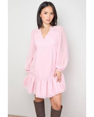 Oasis Petite Trim Insert Detail Mini Dress - Pink