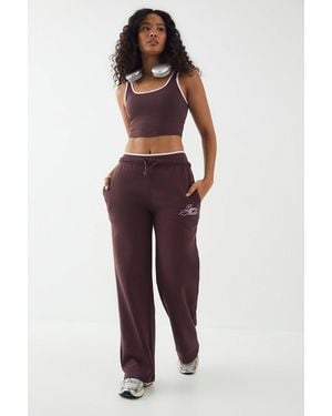 DSGN Studio Contrast Script Straight Leg Jogger - Natural