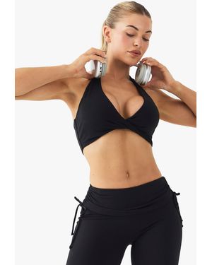 DSGN Studio Dsgn Studio Supersoft Sculpt Twist Front Light Support Sports Bra - Black