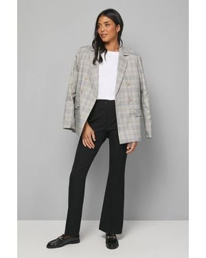 Wallis Smart Bootcut Leg Pants - Gray