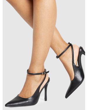 Boohoo Wide Fit Cut Out Court Shoes - Black