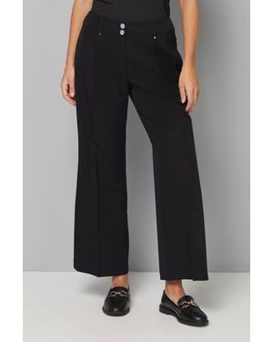 Wallis Petite Smart Wide Leg Pants - Black