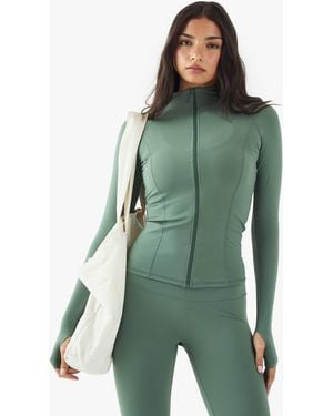 DSGN Studio Ultra Sculpt Zip Through Jacket - Green