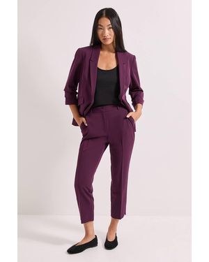 Dorothy Perkins Petite Ankle Grazer Trouser - Red