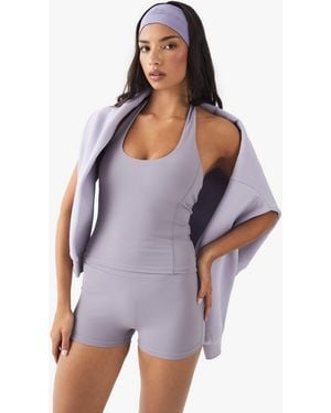 Boohoo Dsgn Studio Ultra Sculpt Mini Short - Purple